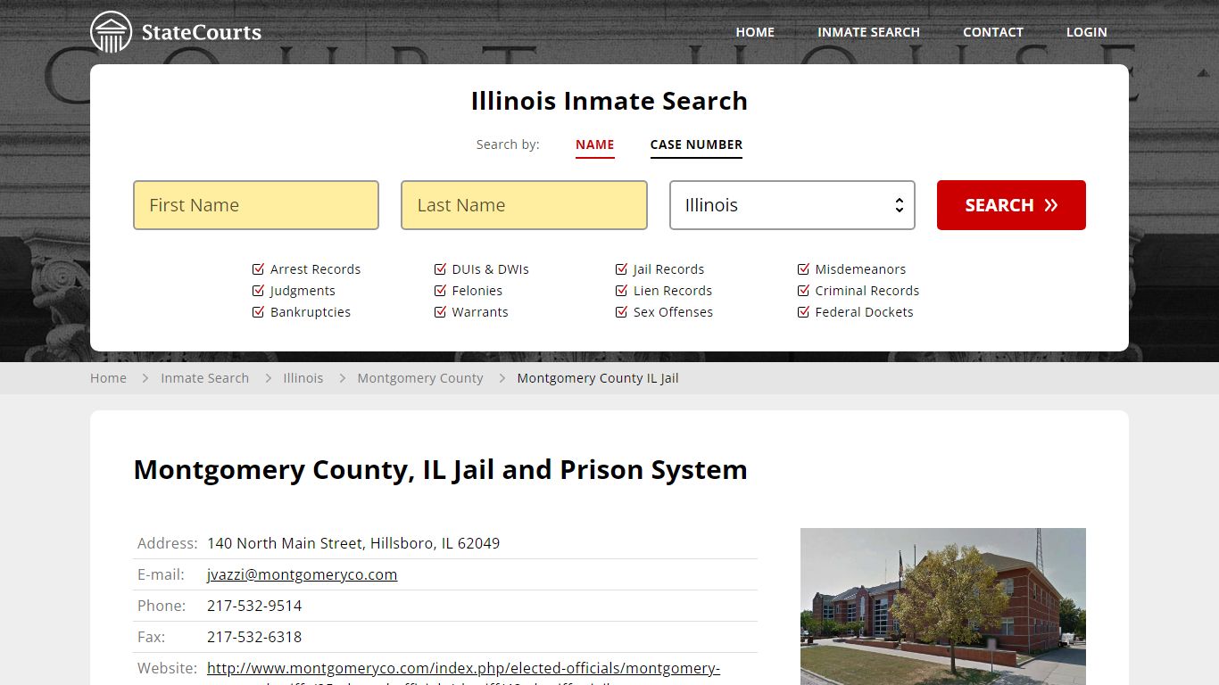 Montgomery County IL Jail Inmate Records Search, Illinois - StateCourts